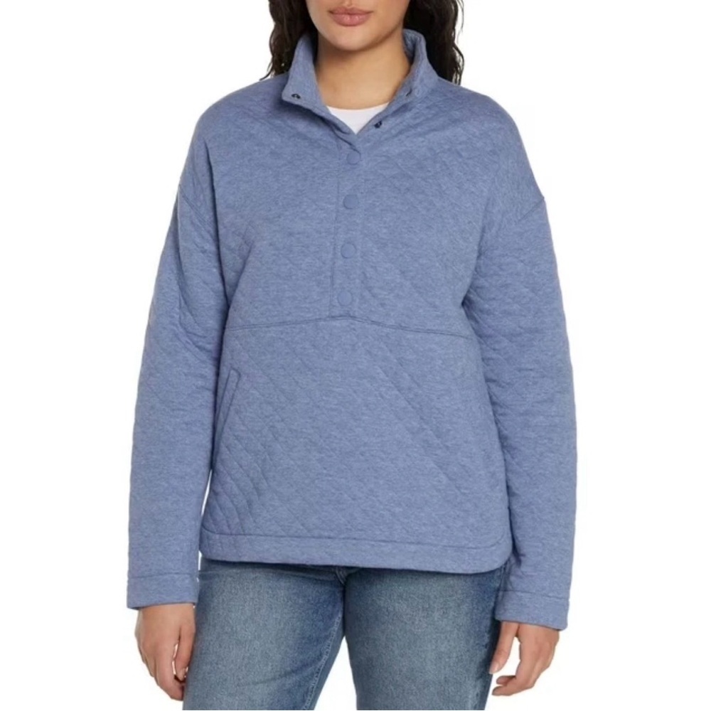 Eddie Bauer Blue Quilted Puffer Jacket